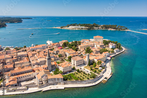 Croatia porec drone photography adriatic blue water photo