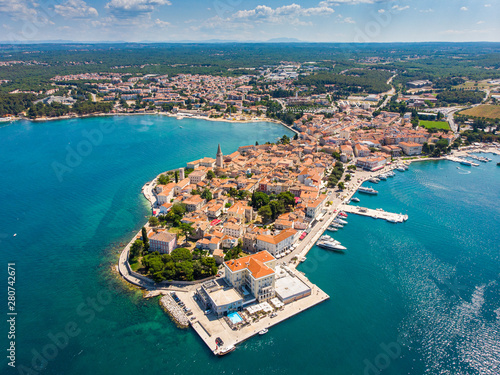 Croatia porec drone photography adriatic blue water photo