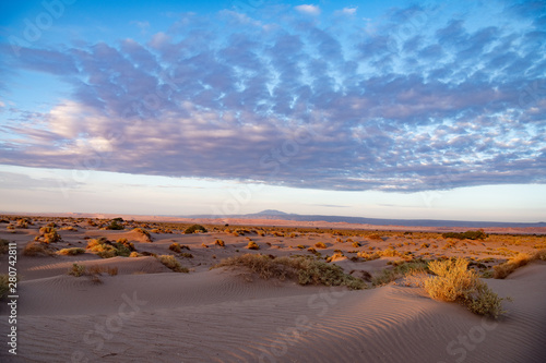 sunrise in the Atacama desert Chile