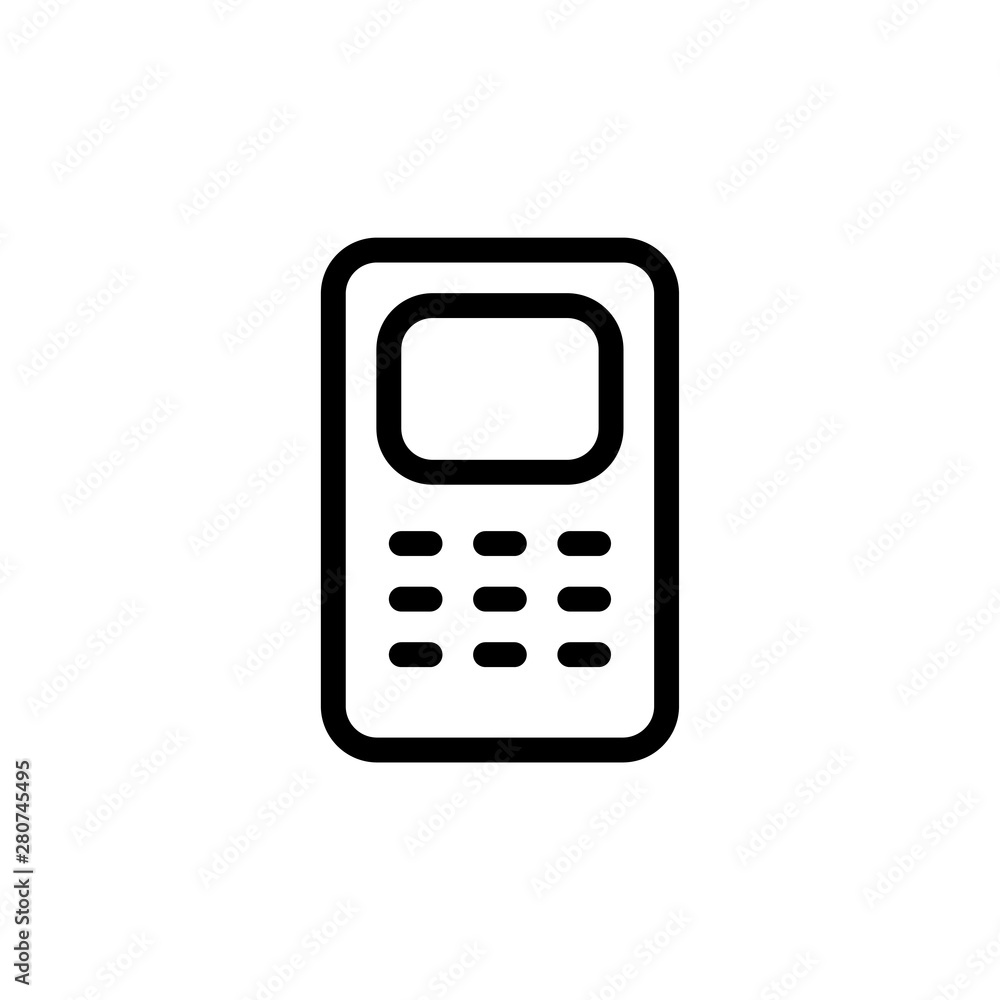 flat single line phone icon symbol sign, logo template, vector, eps 10 flat single line phone icon symbol sign, logo template, vector, eps 10