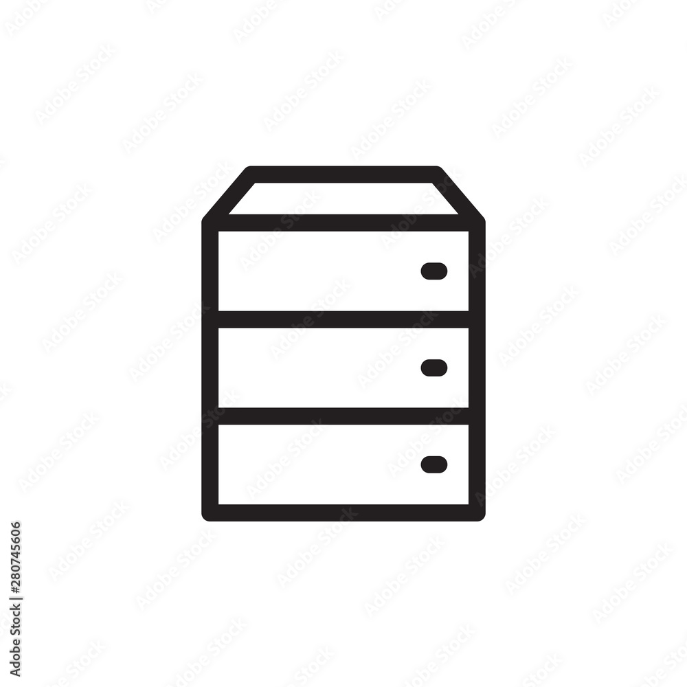 flat line server icon symbol sign, logo template, vector, eps 10 flat line server icon symbol sign, logo template, vector, eps 10