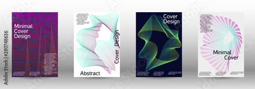 Cover design template set 