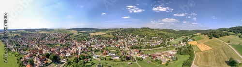 Panorama von Gültlingen im Nordschwarzwald photo