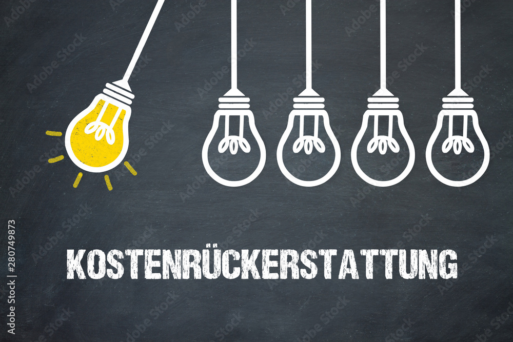 Fototapeta premium Kostenrückerstattung