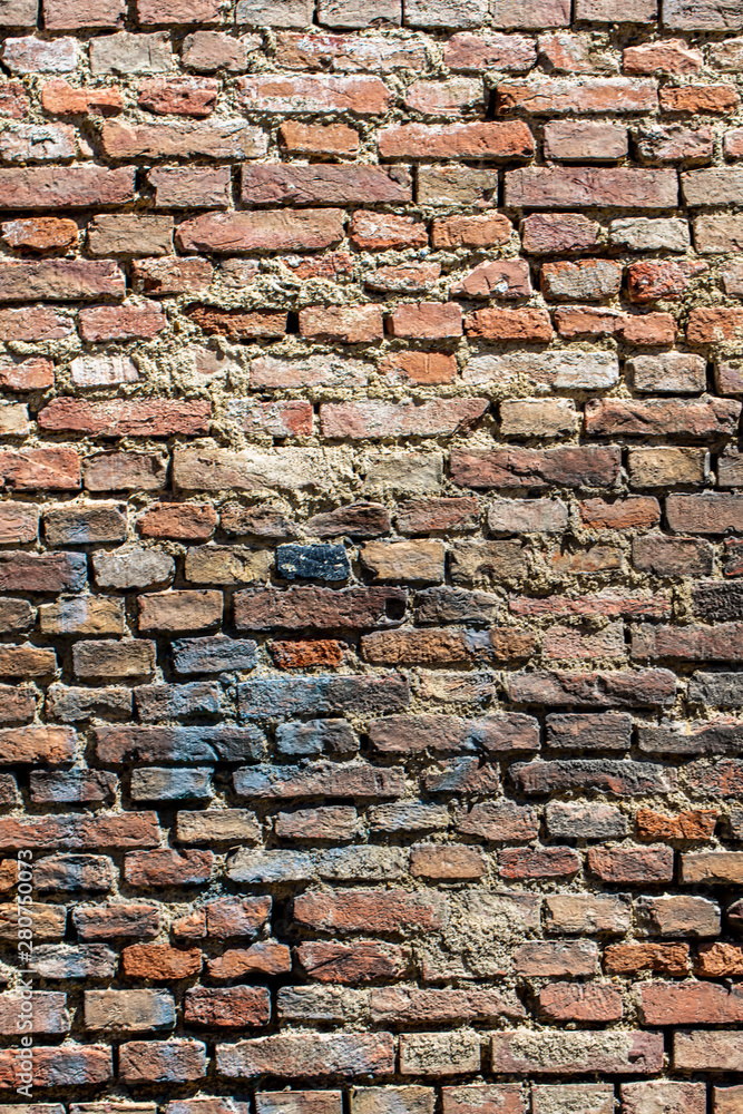 old red brick wall.retro wall background 