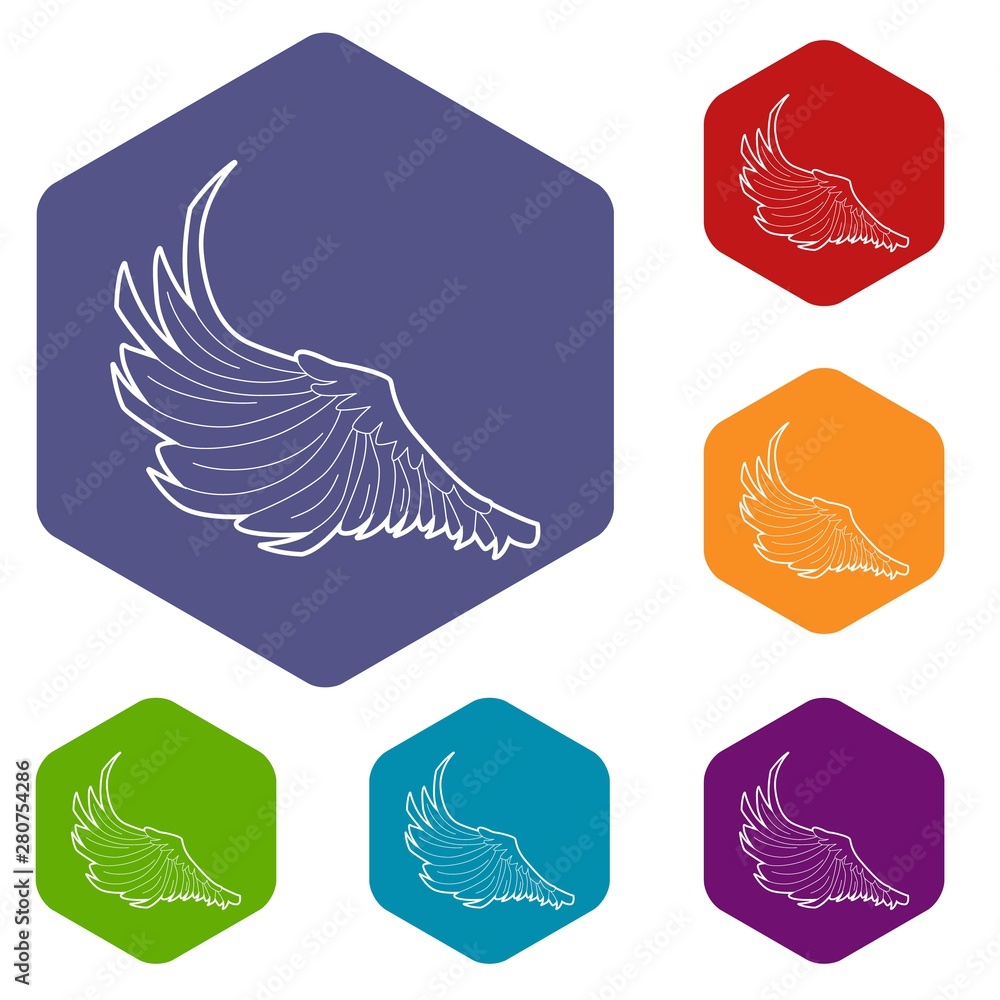Bird big wing icon. Outline illustration of bird big wing vector icon for web