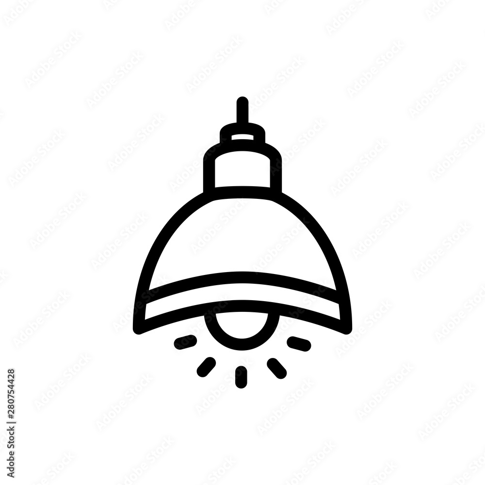 Obraz premium hanging lamp icon vector trendy flat design
