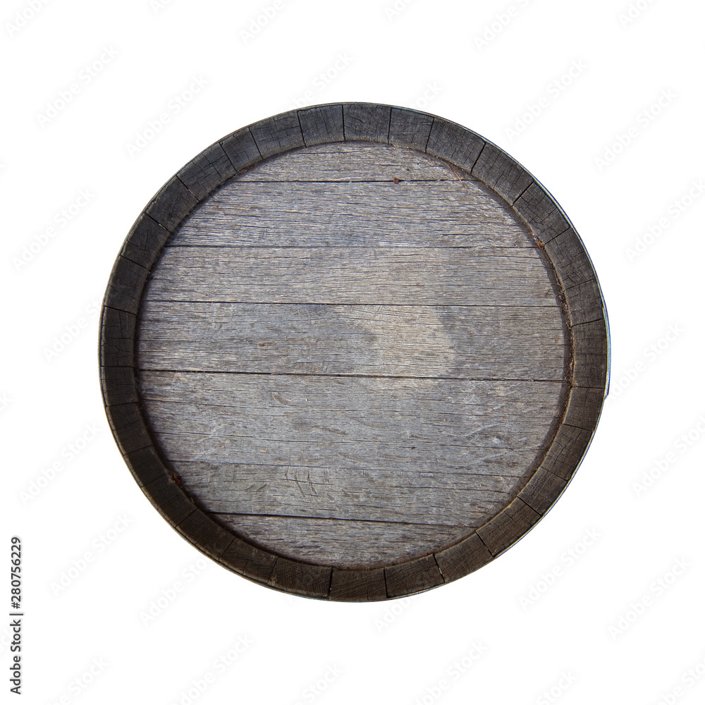 Antique wooden barrel