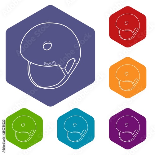 Segway helmet icon. Outline illustration of segway helmet vector icon for web