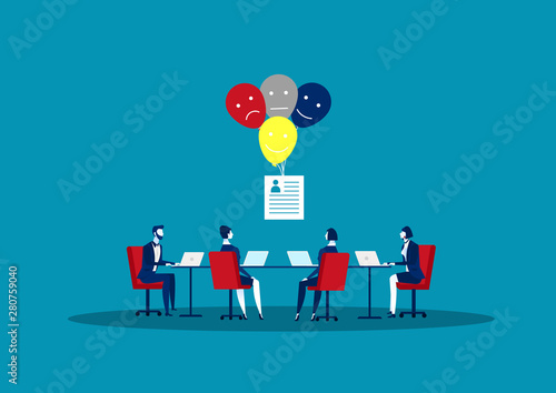 Human Resources, Recruitment Concept   documents cards and posters. Vector illustration HR, hiring, application form for employment, Looking for atitiut