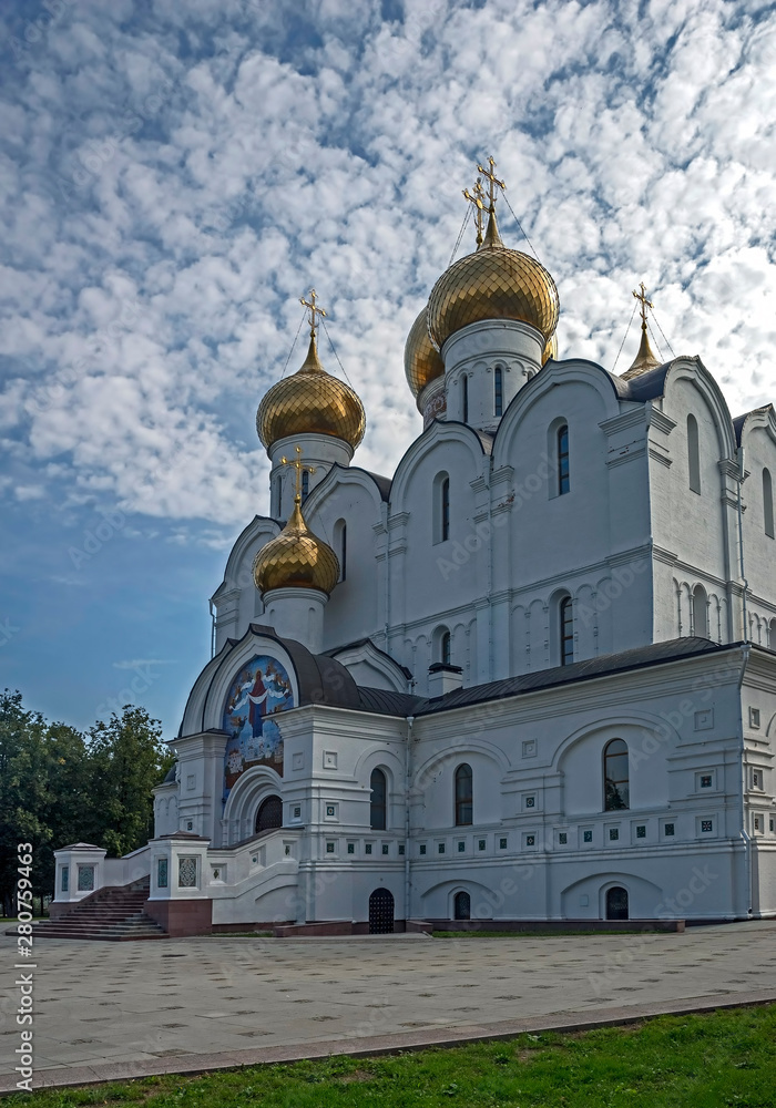 Assumption of Our Lady cathedral. City of Yaroslavl, Russia	