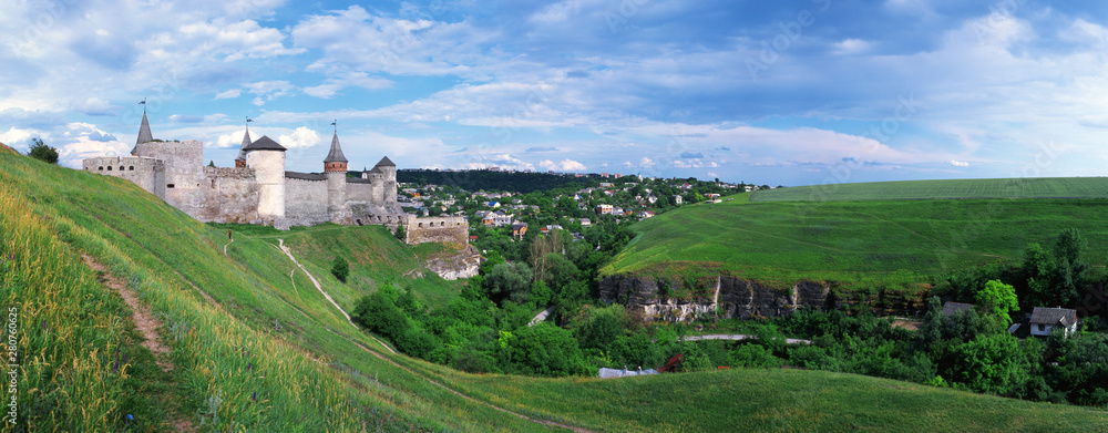 Old Fortress in the City of Kamyanets-Podilsky