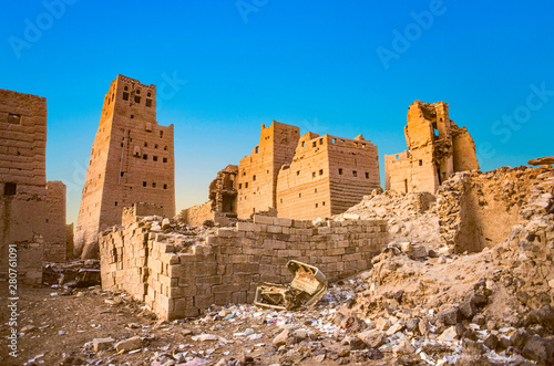 abandonned historic loam city of Marib in South Yemen © travelview