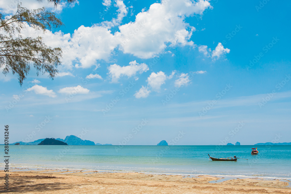 Pakmeng beach in the southern of Thailand.