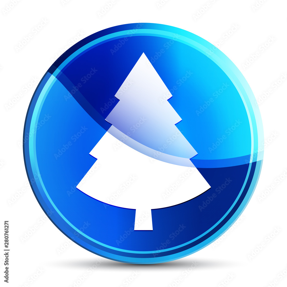Evergreen conifer pine tree icon glassy vibrant sky blue round button illustration Evergreen conifer pine tree icon glassy vibrant sky blue round button illustration