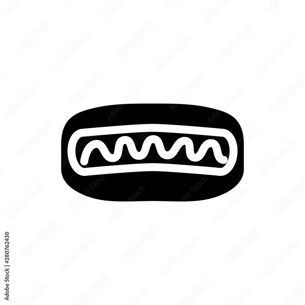 hot dog icon vector flat design hot dog icon vector flat design