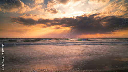 Sunset over mediterranean sea © Anna