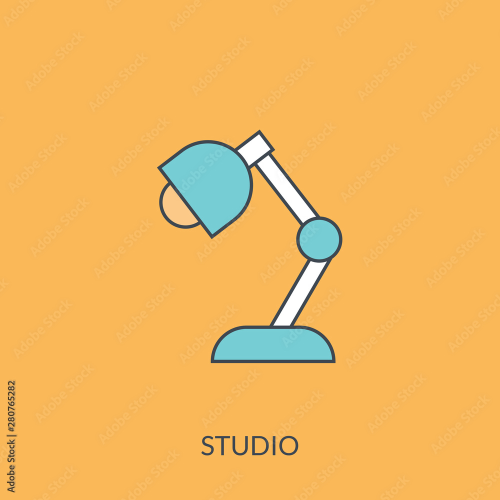 Desk lamp icon. line and glyph version, outline and filled vector sign. Table lamp linear and full pictogram. Symbol, logo illustration. Different style icons Desk lamp icon. line and glyph version, outline and filled vector sign. Table lamp linear and full pictogram. Symbol, logo illustration. Different style icons