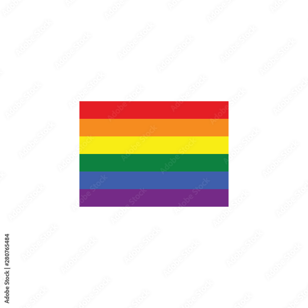 Obraz premium vector illustration of LGBT flag
