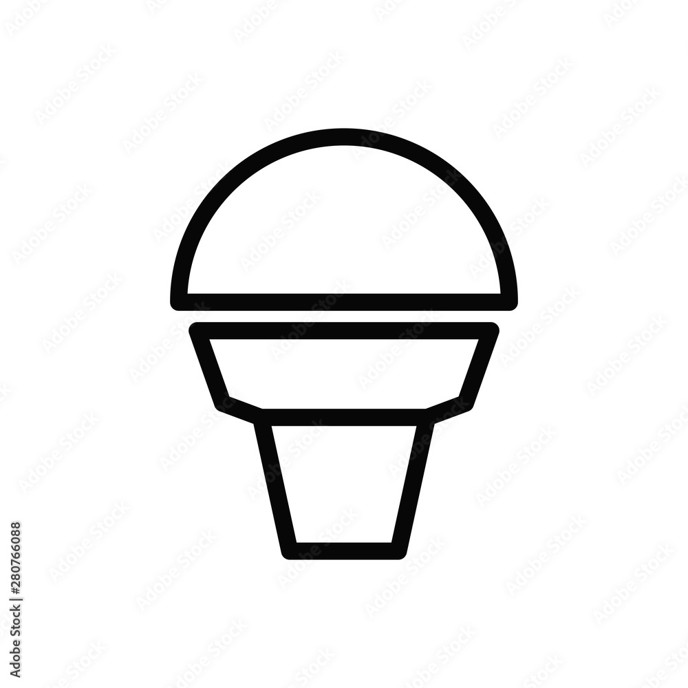 ice cream icon vector trendy flat design