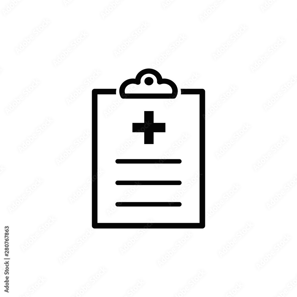 medical report icon vector flat design medical report icon vector flat design