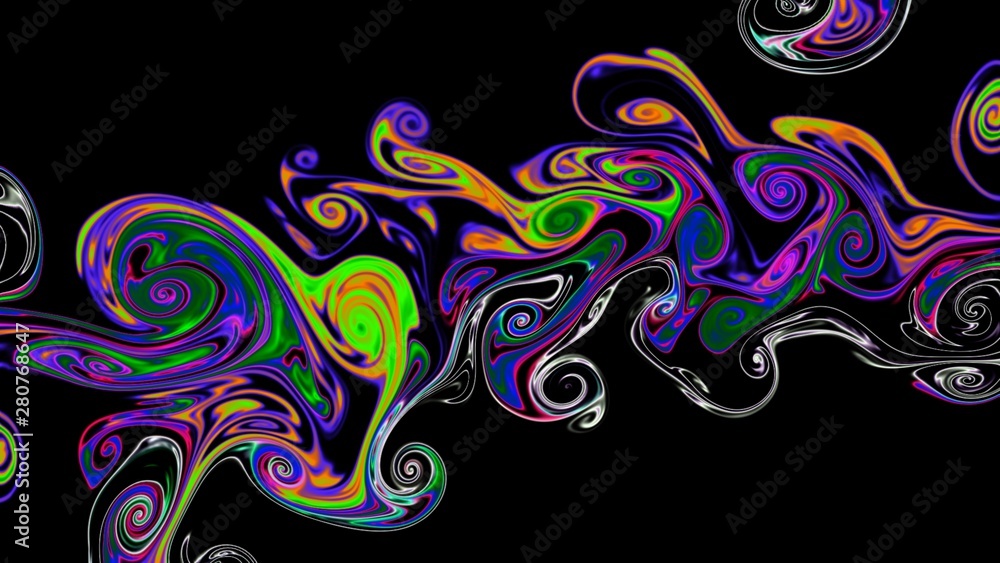 Abstract wallpaper and texture background.  Rainbow magic pattern.  The texture looks like rainbow blurred clouds and smoke.