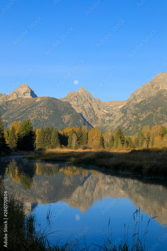Scenic Teton Landscape in Autumn