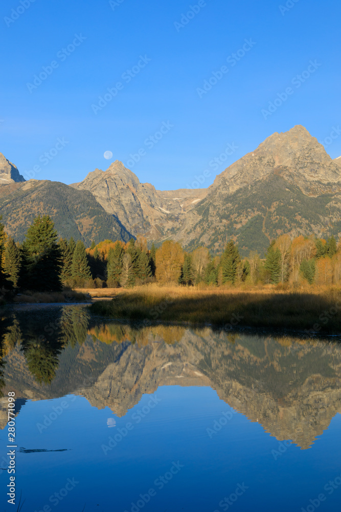 Scenic Teton Landscape in Autumn