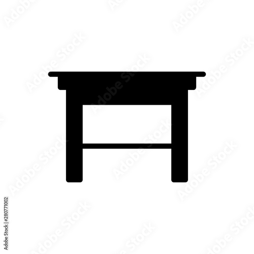 Table outline icon illustration isolated vector sign symbol