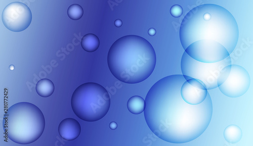 Abstract illustration with blurred drops. For flyer, brochure, booklet and websites design Bright Gradient Color Vector illustration.