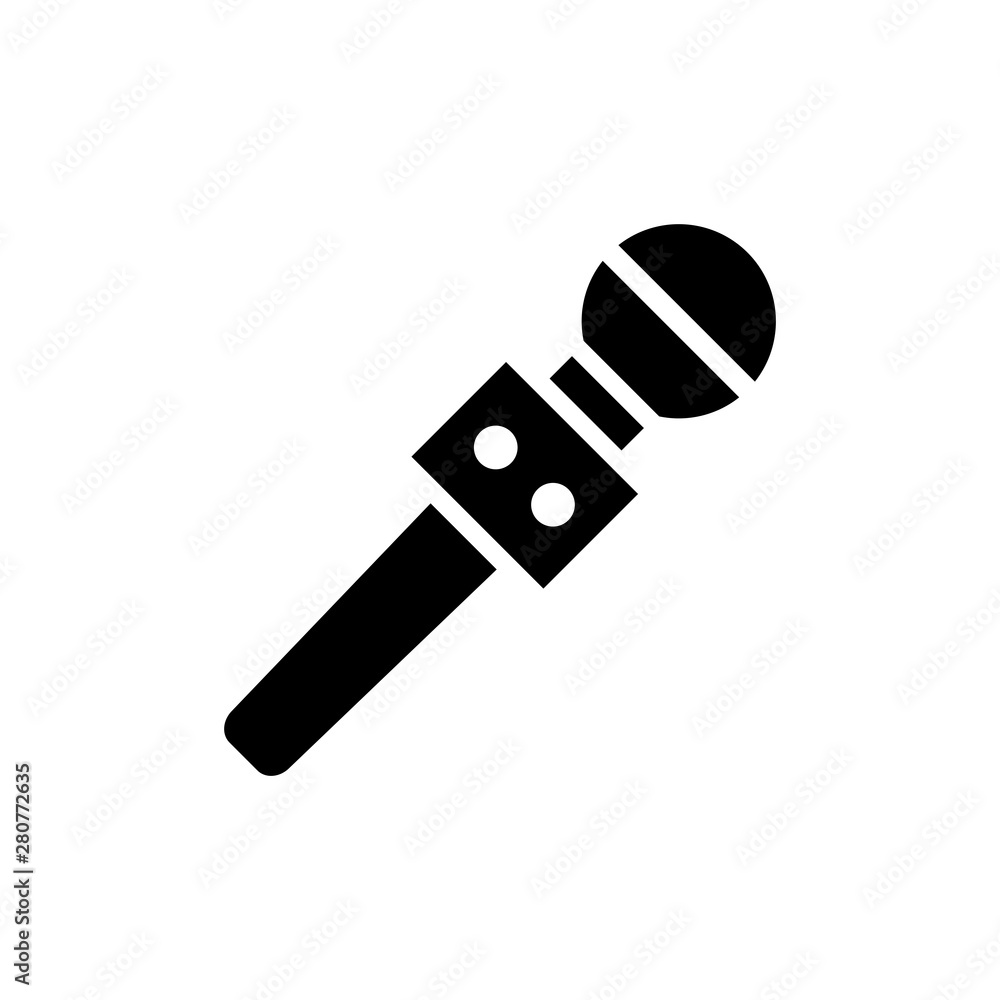 microphone icon vector flat design microphone icon vector flat design