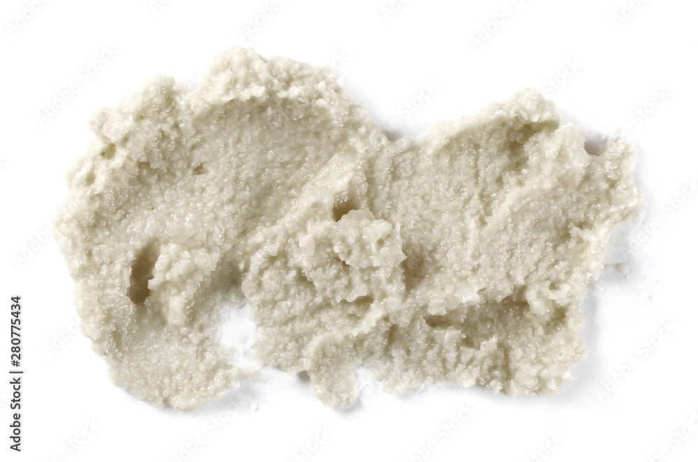 Horseradish sauce isolated on white background, top view Horseradish sauce isolated on white background, top view