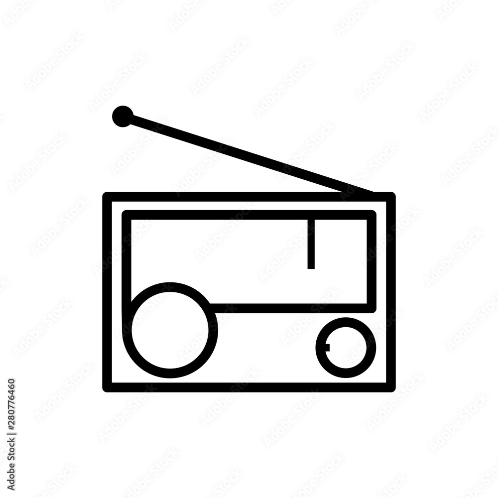 radio tape record icon vector template design radio tape record icon vector template design
