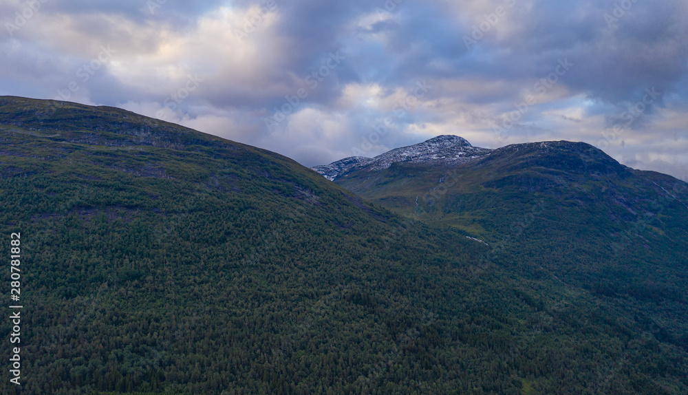 Mountains around Stryn in Norway. July 2019.