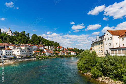 Steyr - a town in Austria. Steyr and Enns rivers.