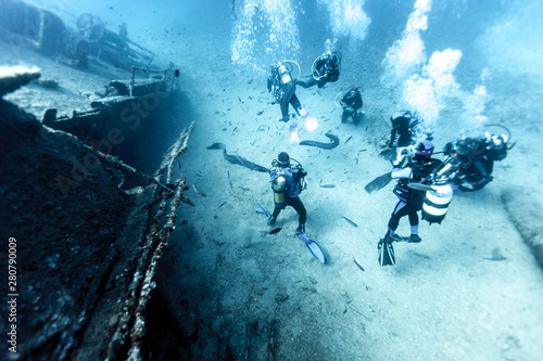 Wreck of a Cargo Ship, Vis, Croatia photo