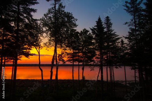 Sunrise on Gouldsboro Bay, Maine photo