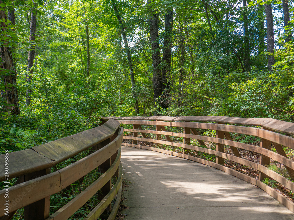 Walkway at Little River Canyon National Reserve, Gaylesville, Alabama, USA