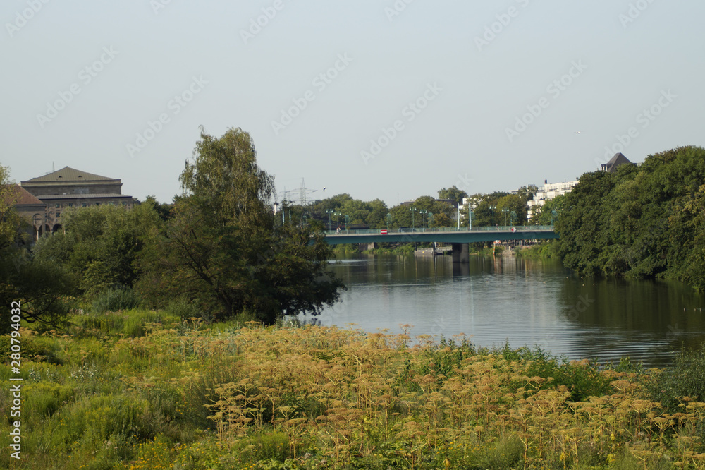 Blick auf die Schlossbrücke - Mülheim an der Ruhr