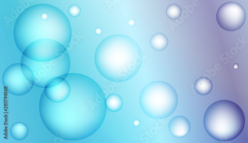 Blurred decorative design with bubbles. For elegant pattern cover book. Vector illustration.