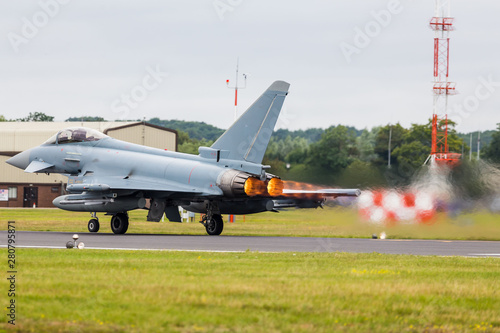 German Air Force EF2000 Typhoon captured at the 2019 Royal International Air Tattoo at RAF Fairford.