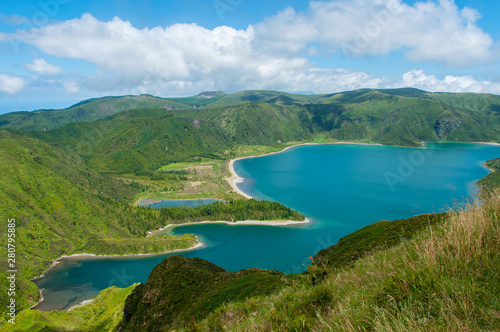 Lagoa do Fogo is located in S  o Miguel Island  Azores. It is classified as a nature reserve and is the most beautiful lagoon of the Azores