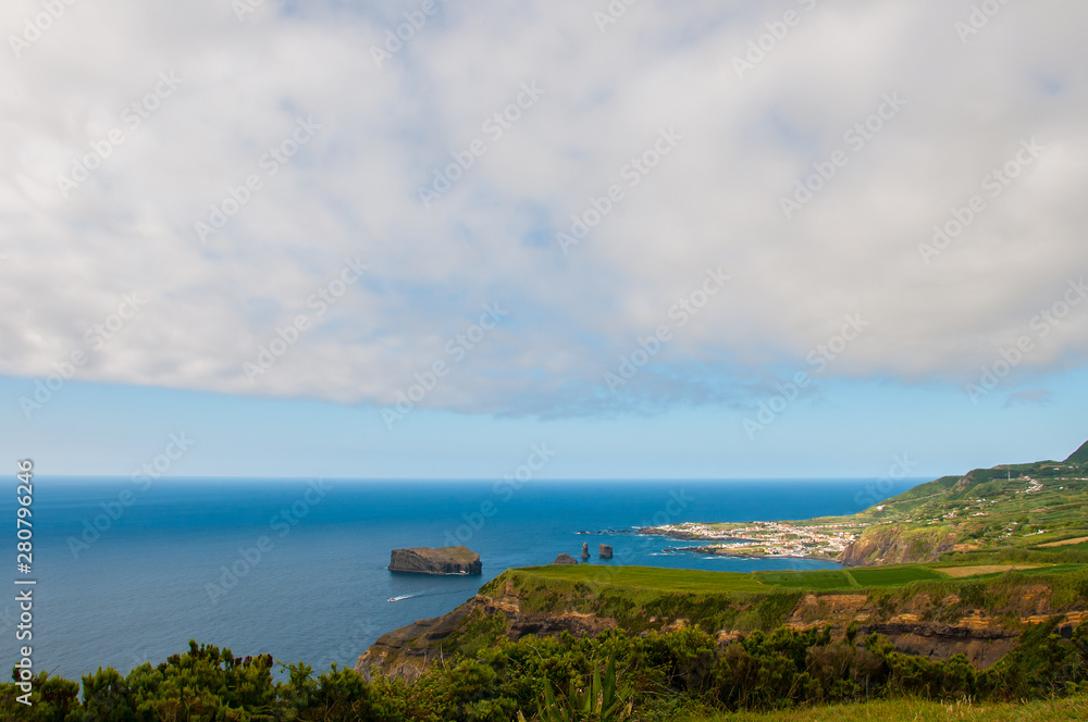 Image of Sao Miguel Island in the Azores archipelago