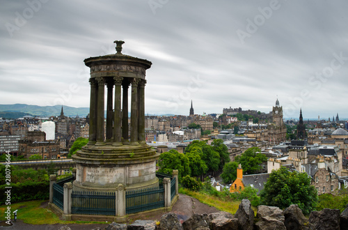 The skyline of the city of Edinburgh, Scotland