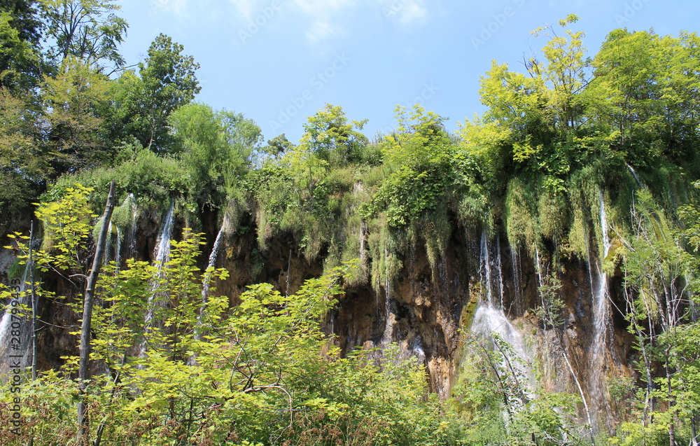 Cascata nel Parco Nazionale di Plitvice in Croazia Cascata nel Parco Nazionale di Plitvice in Croazia