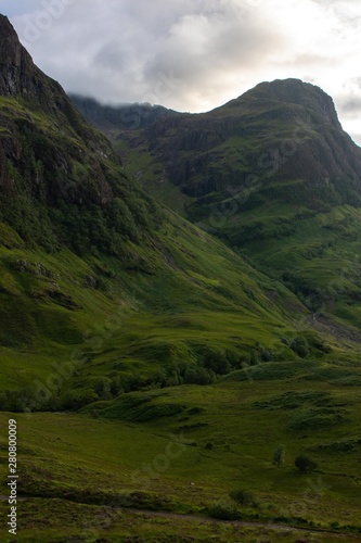 Green Scottish mountain