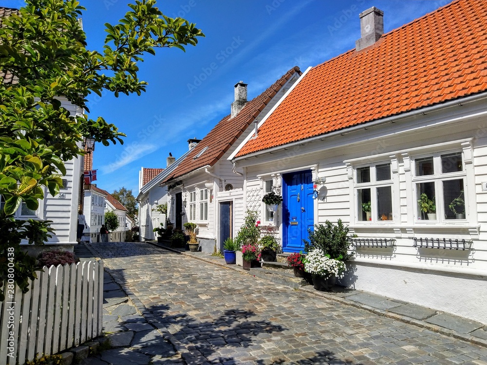 Fotografie Stavanger - Altstadt - Norwegen