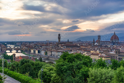 Ponte Vecchio. Panoramic view of Florence, Italy © Nikolajs Selusenkovs
