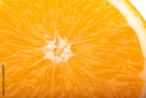 Sliced orange close-up.