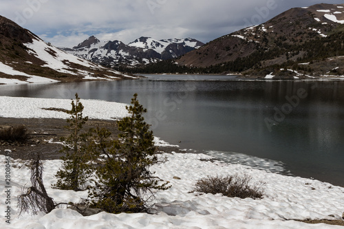 Springtime high up at Saddlebag Lake photo